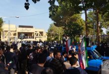 مراسم بزرگداشت شهداي مظلوم حمله تروريستي به حرم مطهر حضرت احمد بن موسي الكاظم شاهچراغ عليه السلام 